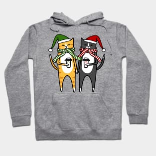 Christmas Coffee Cats Hoodie